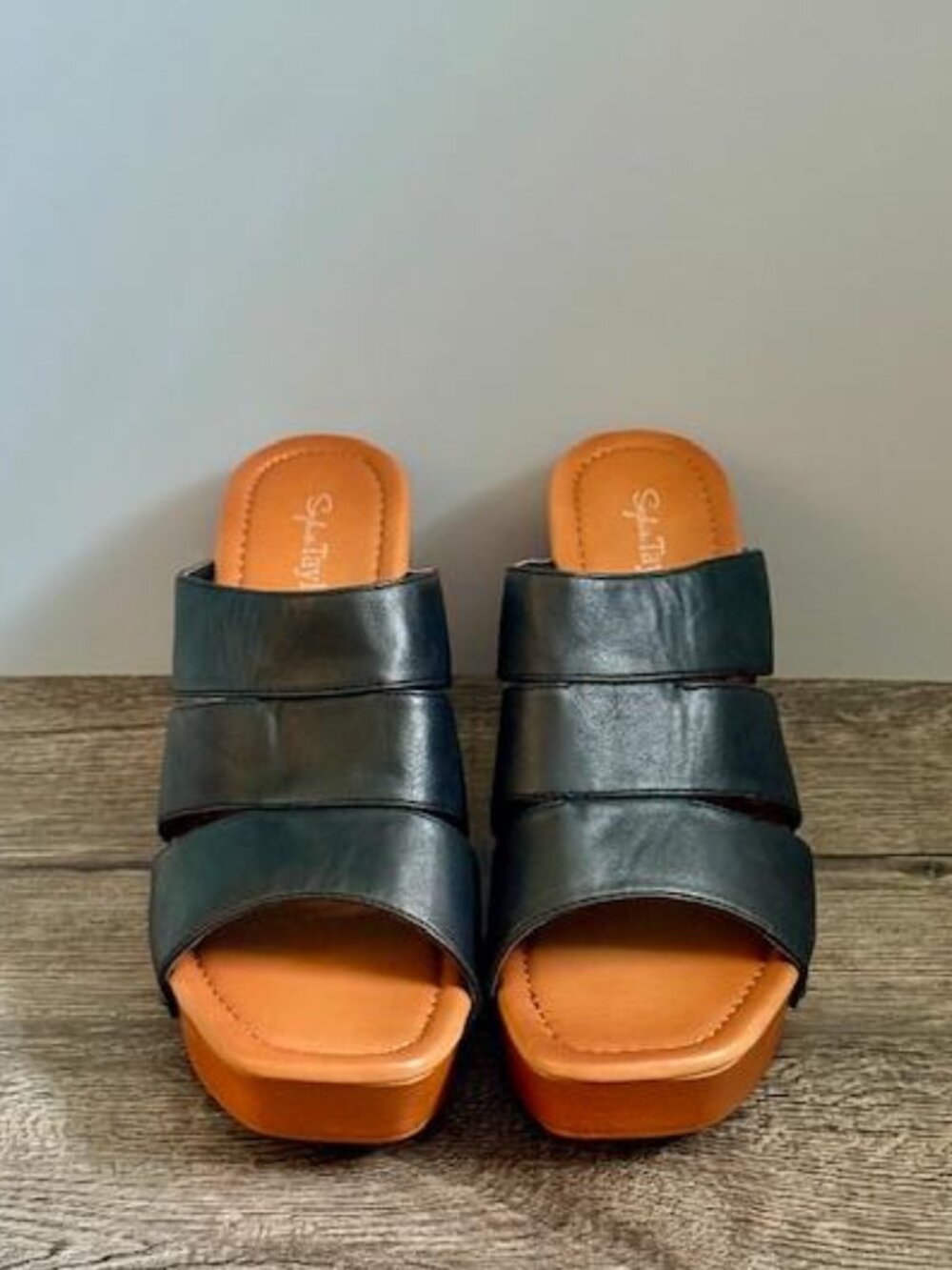 NWOT Sophia Taylor COCO Platform Mule Heels | Size 9M | Black Studded Slides | 4